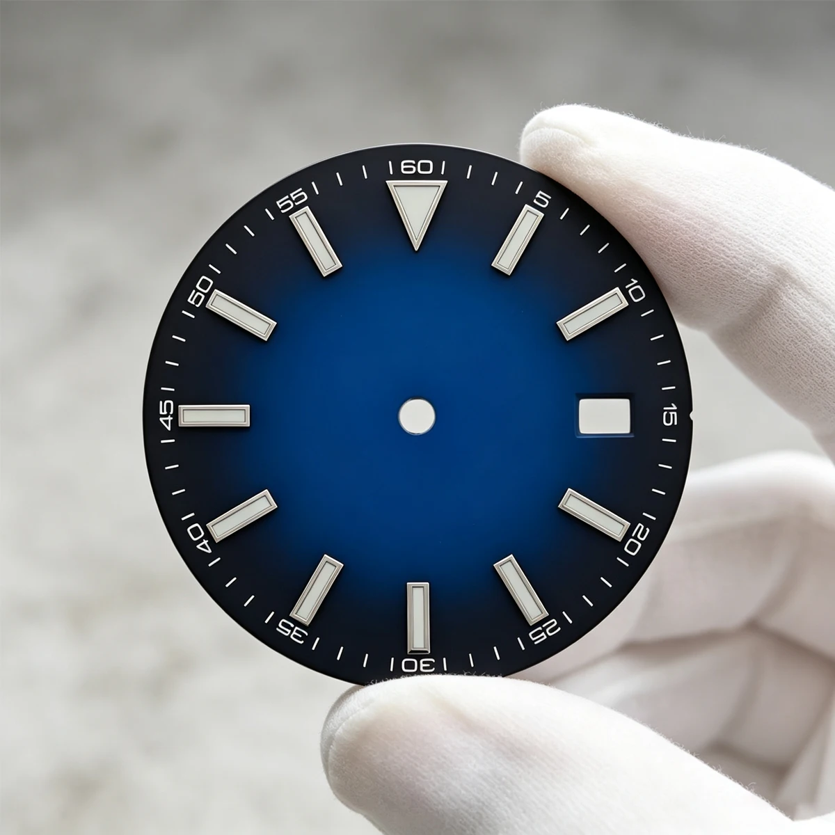 31mm Matte Texture Watch Dial For Seiko Datejust NH35/4R35 Automatic Movement BGW9 Blue Lume Case Replacement RepairMod Parts