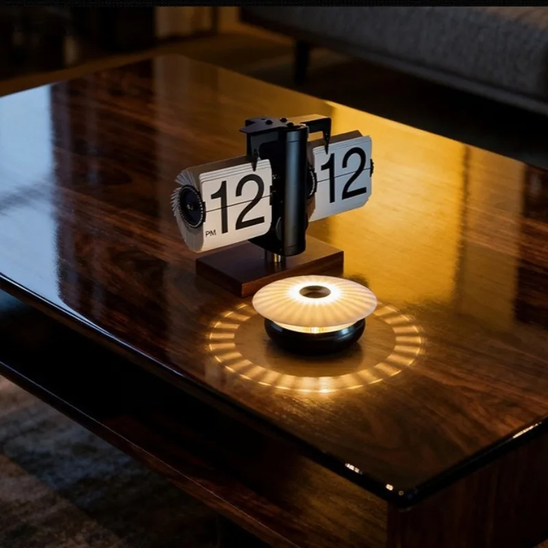 Reloj de Mesa Creativo con Diseño de Lámpara, Reloj Digital de Escritorio Moderno y Sencillo, Decoración de Oficina, Reloj Electrónico