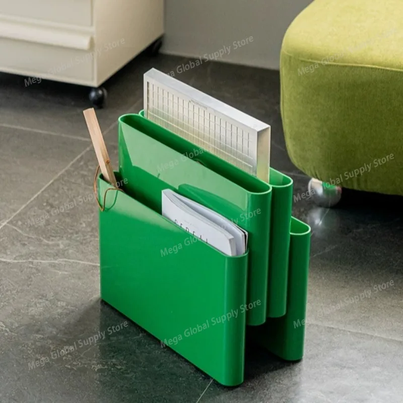 

Modern Compartment Desk Organizer, Multi-Purpose File Holder, Minimalist Magazine Rack for Documents, Tablets, and Magazines