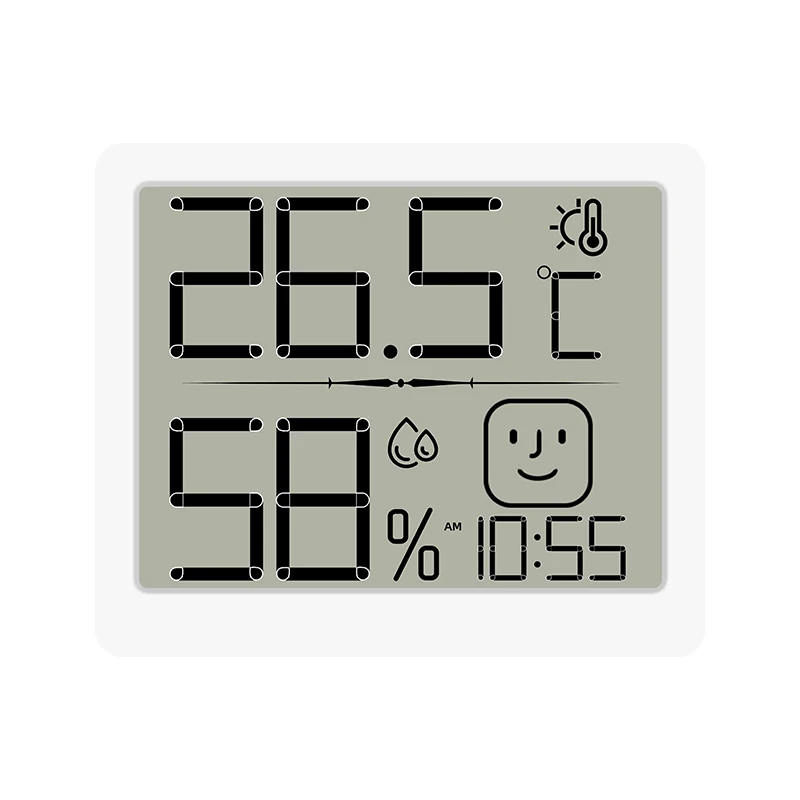 Digital Temperature and Humidity Meter Sensor Mini Indoor Home Baby Room Thermomete Counting Display Clock Weather Station