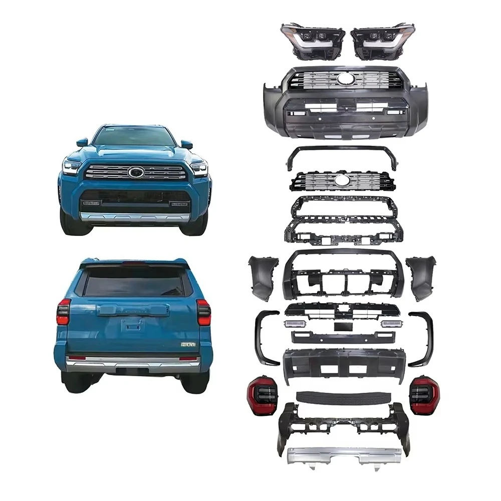 

Комплект широкого обвеса High-Profile Upgrade для Toyota 4Runner 2025-2026 (модели TRD Pro, LTD, SR5): бампер, решетка радиатора, задние фонари, фары, обвес кузова