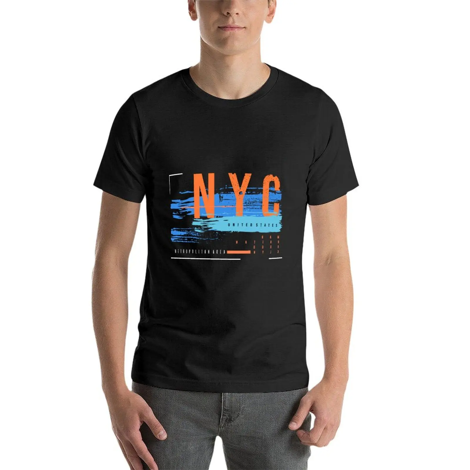 T-shirt z krótkim rękawem Nyc Street Art koszulki z krótkim rękawem dla mężczyzn