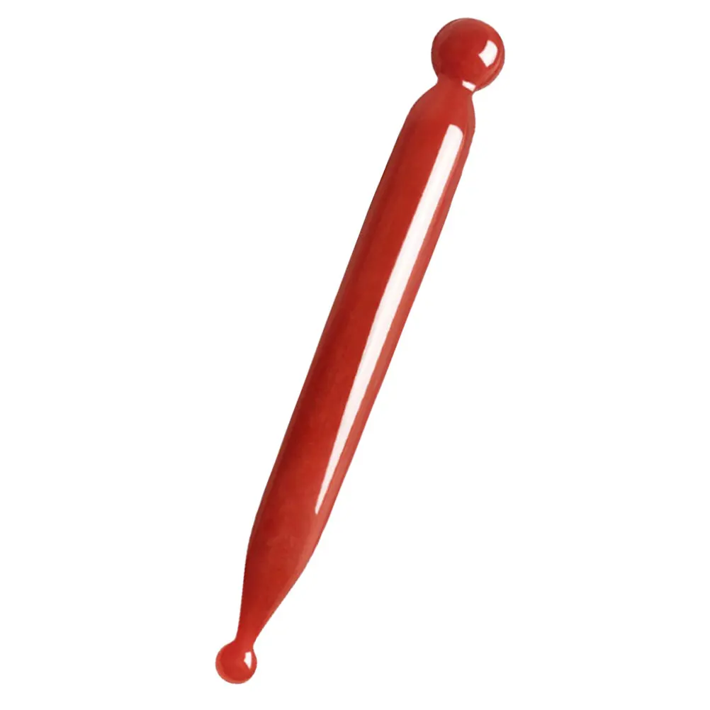 

Facial Scraping Massage Tools Acupoint Stick Natural Resin Handheld Beauty Massager Neck Red Color Manual Point Tool Suitable