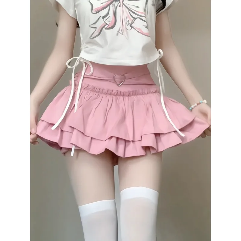 

Summer High-waist Solid Color College Style Comfortable and Versatile Short Skirt