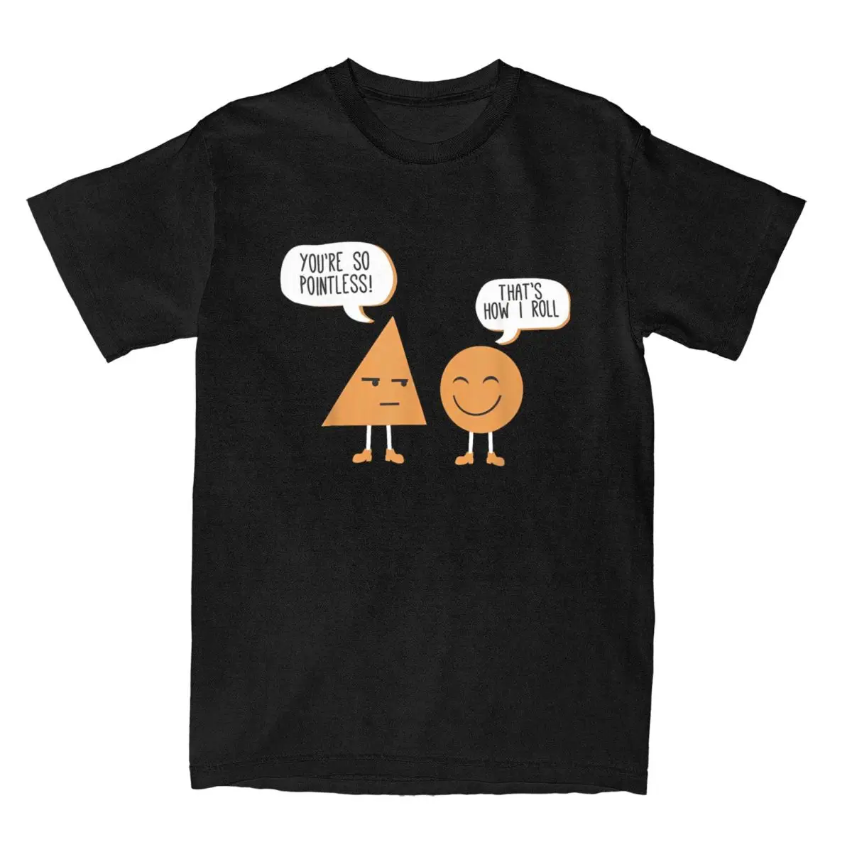 Men T-Shirts Math Funny Figures And Shapes You're So Pointless Awesome Cotton Tee Shirt Geometric Novelty T Shirt Tops Printed