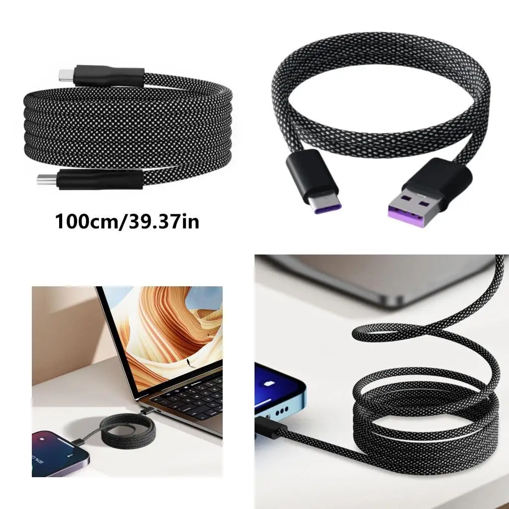 

R53C Portable Fast Charging Cable Double Type C to Type C PD100W Cable for Efficient Power Delivery