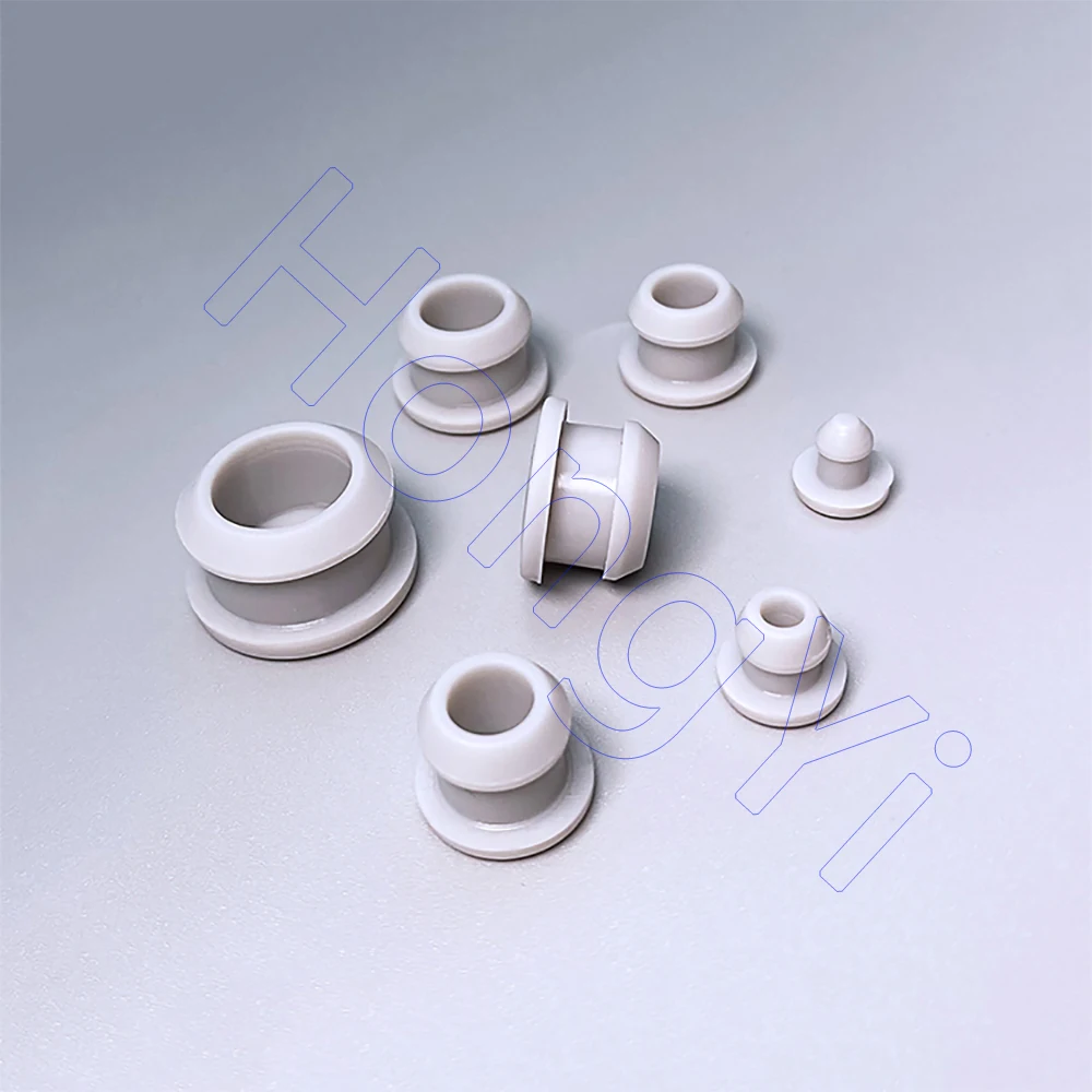 Bouchon en caoutchouc de Silicone gris à clipser, 2.5mm-30mm, couvercle de bouchon de trou de Type T, embouts d'obturation, bouchon d'étanchéité