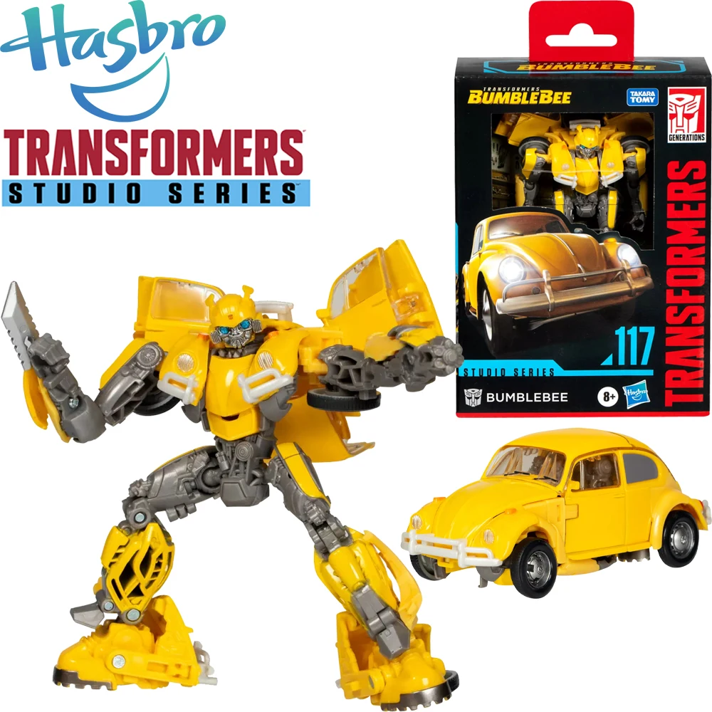 In Stock Origina Hasbro Transformers Studio Series Ss-117 Bumblebee Deluxe Class Action Anime Movie Figures Model Toys