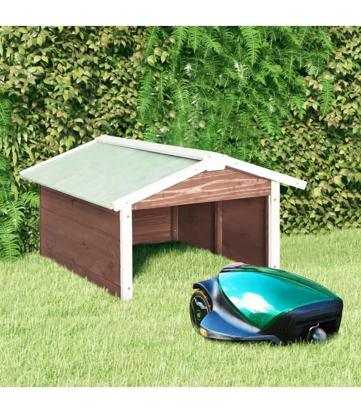 Moca and White Fir Wood Robotic Lawn Mower Lawn Mower Cases