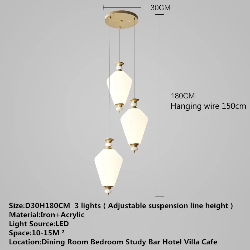 TEMAR Contemporary LED Pendant Lamp Modern Art Dining Room Bedroom Study Bar Hotel Villa Cafe Home Corridor Chandelier