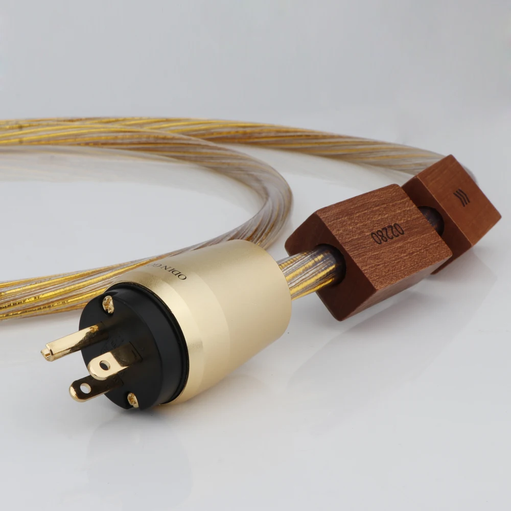 Nordost Odin 2 Gold Hifi Schuko Przewód zasilający Audio High Fidelity Fever Kabel zasilający Standard USA Linia zasilająca