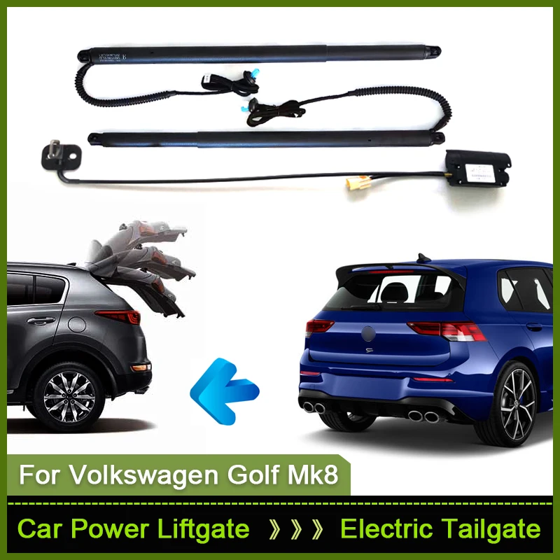 For Volkswagen Golf Mk8 MQB 2019~2024 Car Electric Tailgate Lift System Kit Auto Tail Gate Opener Automatic Lifting Rear Door