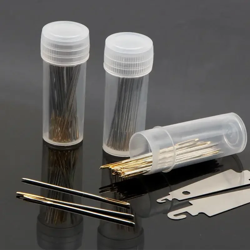 

30pcs Golden Tail Embroidery Fabric Cloth Cross Stitch Needles Craft Tool Blunt Embroidery Needle Sewing Needlework Tools