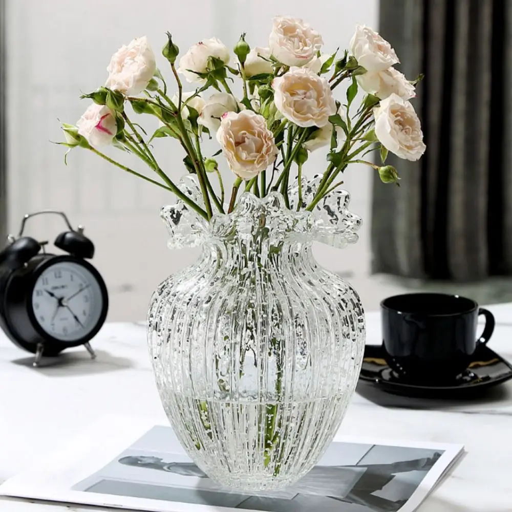 

Ins Dreamlike Fluorescent Vase Exquisite Glow-in-the-dark Luminous Glacier Vase Unique Transparent Mushroom Vase