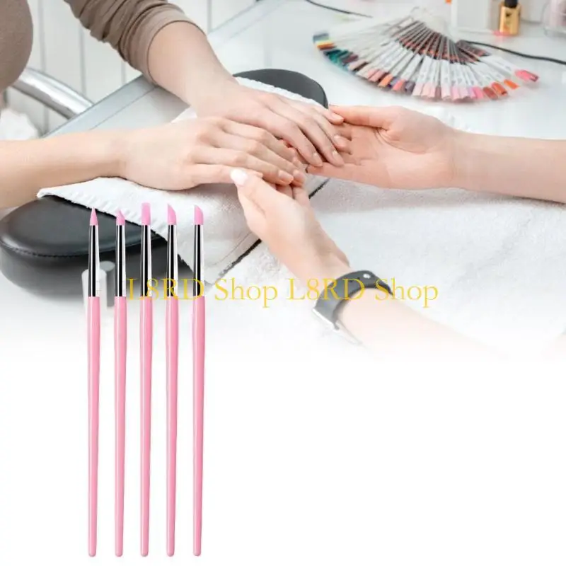 L8RD 5 Pieces Silicone Brushes Modelling Brushes For Gel And Crafting Tasks