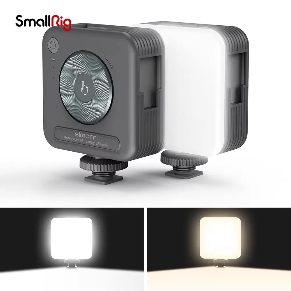 SmallRig P96 LED Video Light Mini LED Camera Lights 2200mAh 6500k Zoom Photo Video Lighting for Youtube Tiktok Vlog Fill Light