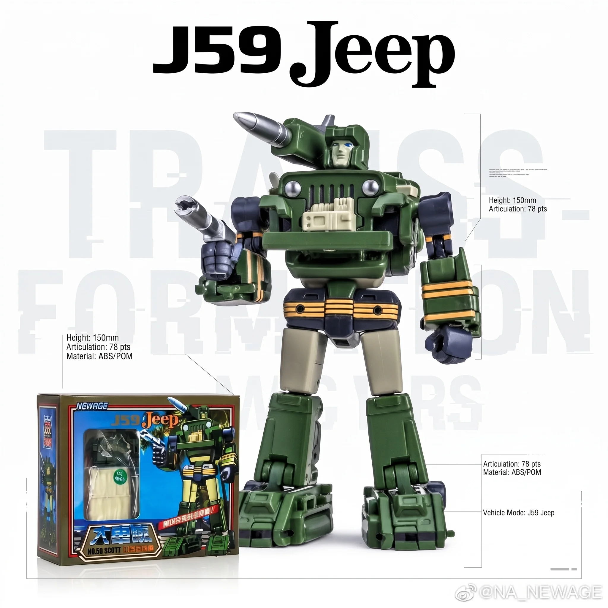 【In Stock】Transformation Toys Newage NA-H50 Scott Hound G1 Legends Class Action Figures Collectible Model Hobbies Robots