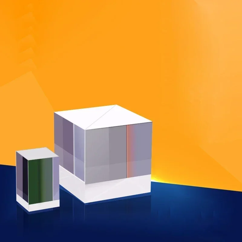 Polarization Beam Splitting Prism 20mm Applicable Wavelength 650nm 90 Degree Turning Light Cube Broadband Optical Glass