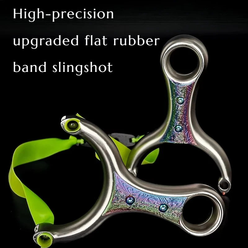 NEW Slingshot Adult Outdoor Sports Competitive Hunting Equipment Powerful High-precision Upgraded Flat Rubber Band