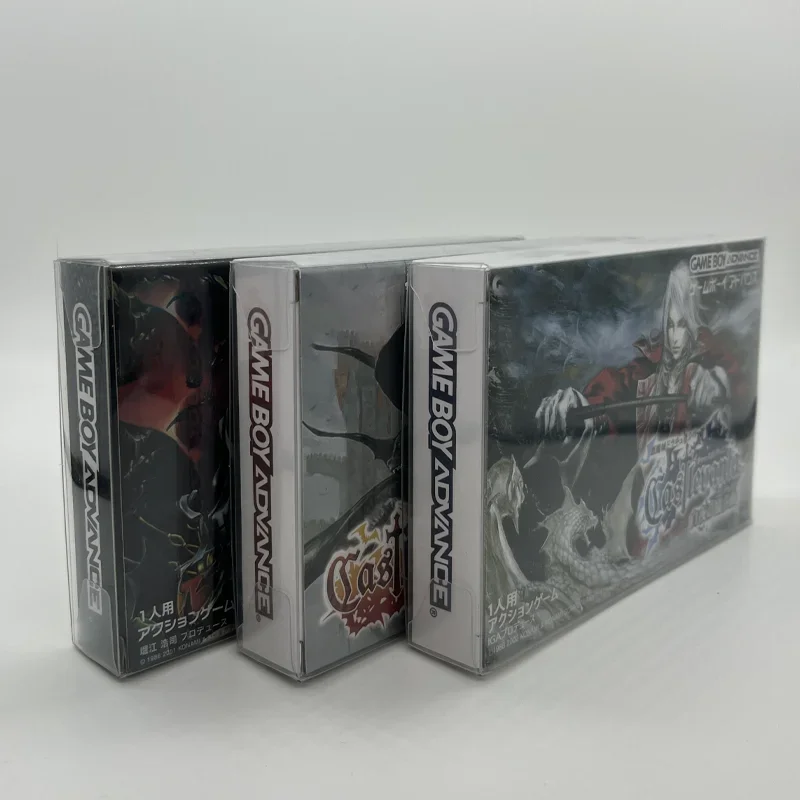 Castlevania Box and Manuals Postal Card Japanese Version Circle of The Moon Harmony Dissonance Asia of Sorrow for GBA