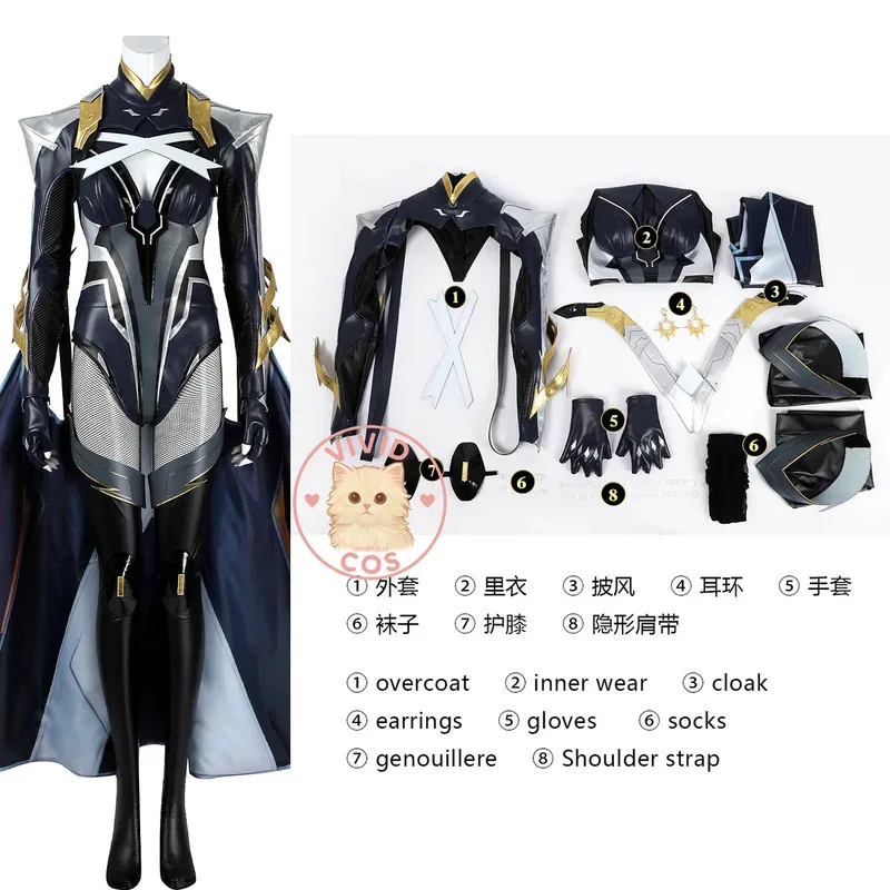 

Костюм для косплея Top Game Storm, аниме Ororo Munroe, наряды для ролевых игр, черный комбинезон для женщин, костюмы Comic Con A;2,C'4,H.