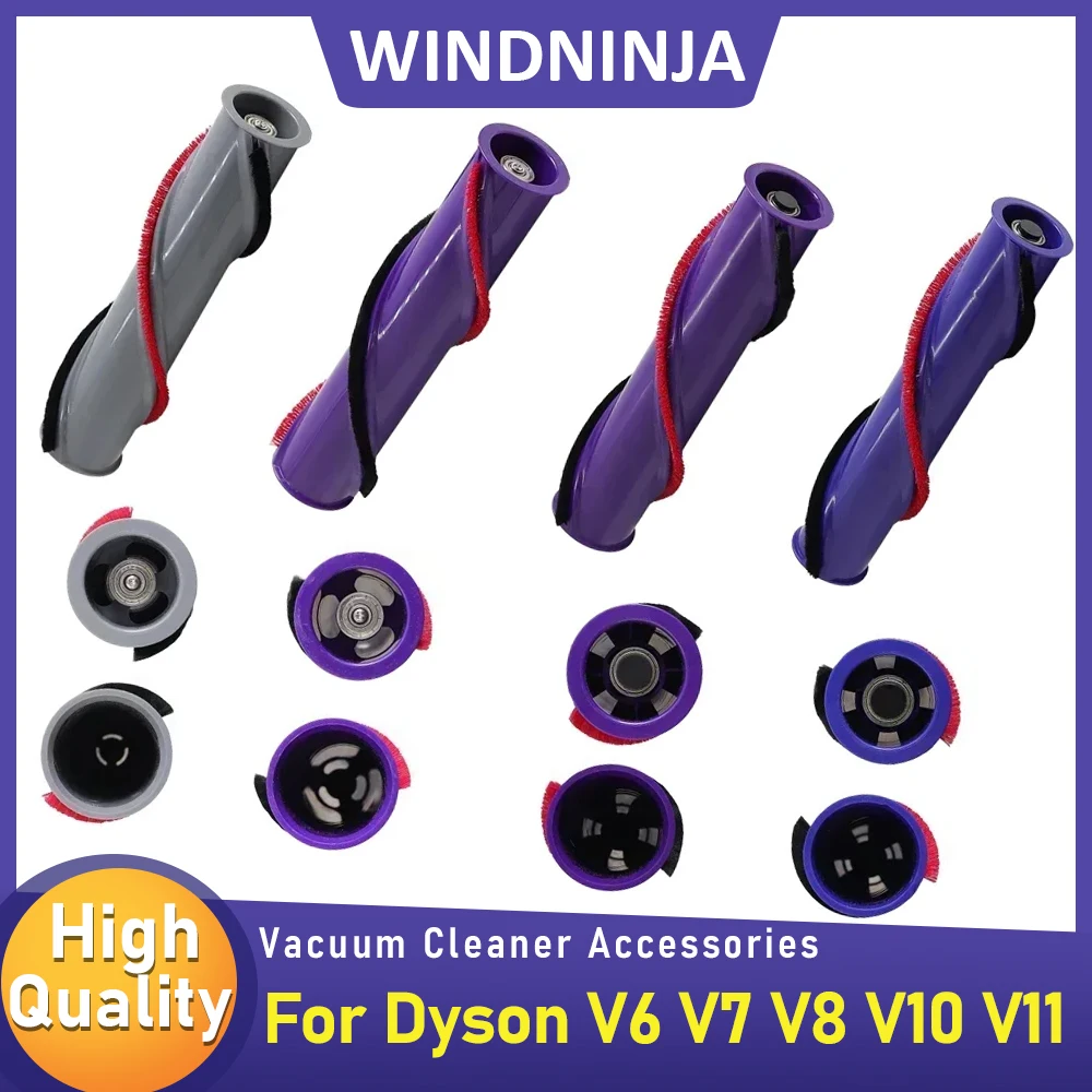Pièces de rouleau de brosse adaptées à Dyson V6 V7 V8 V10 V11, Kit de remplacement de rouleau de barre de brosse de tête de nettoyeur de brosse sans fil Compatible
