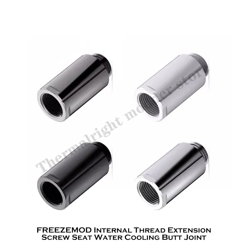 FREEZEMOD Accesorio de extensión de refrigeración por agua M-F Adaptador extensor niquelado Negro Plata Gris Blanco FYCLZ-M40-10