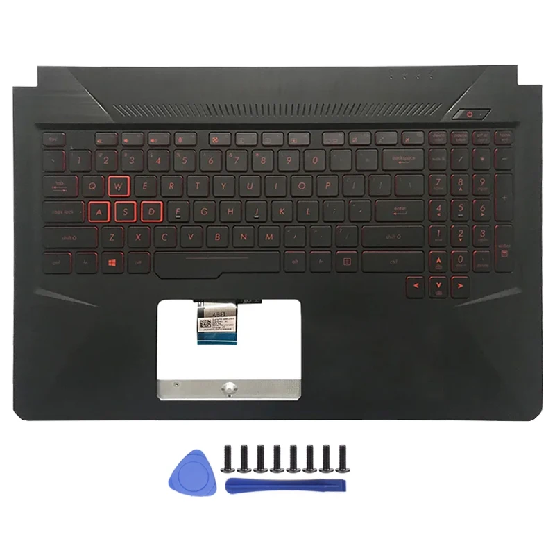 Laptop Case For Asus FX80G ZX80G FX504 FX80 FX80GD FX504G Notebook LCD Back Cover/Front bezel/Hinges/Palmrest/Bottom Accessories