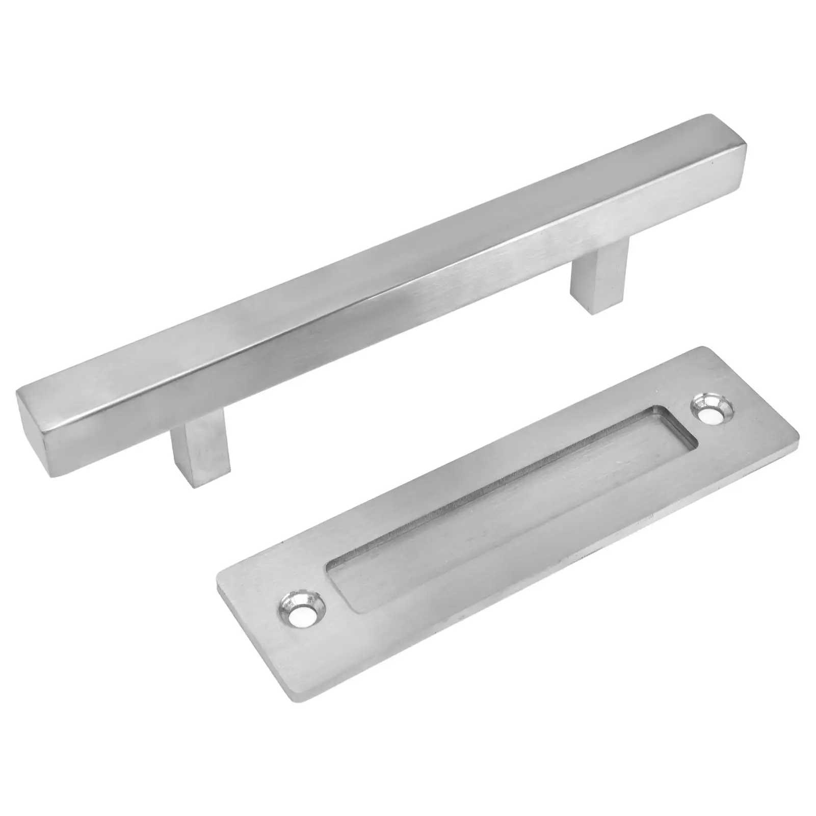 Barn Door Hardware Brushed Handle Ergonomic Design Fashion Sliding for home 