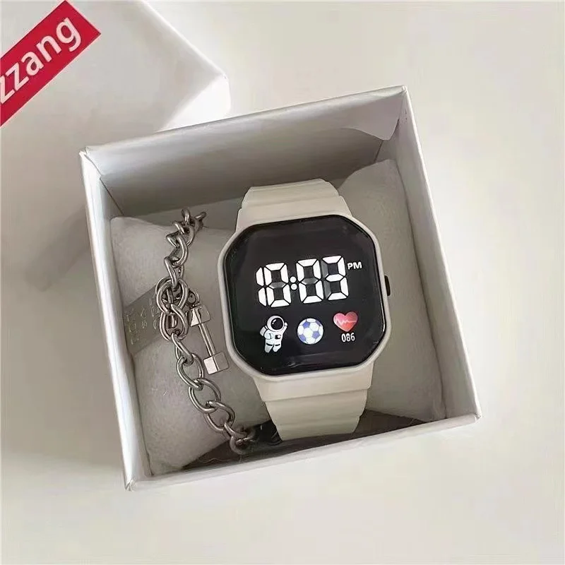 Tech Sense Watch Ladies Ins High Appearance Level Student Party Fashion Niche Design Unicorn Astronaut Digital Watch