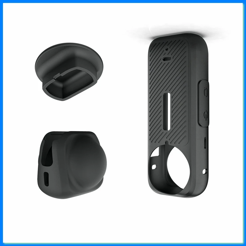 Silicone Case Desktop Fixed Base Lens Cap for X4 Camera Lens Protector Sports Camera Accessories-PZZW