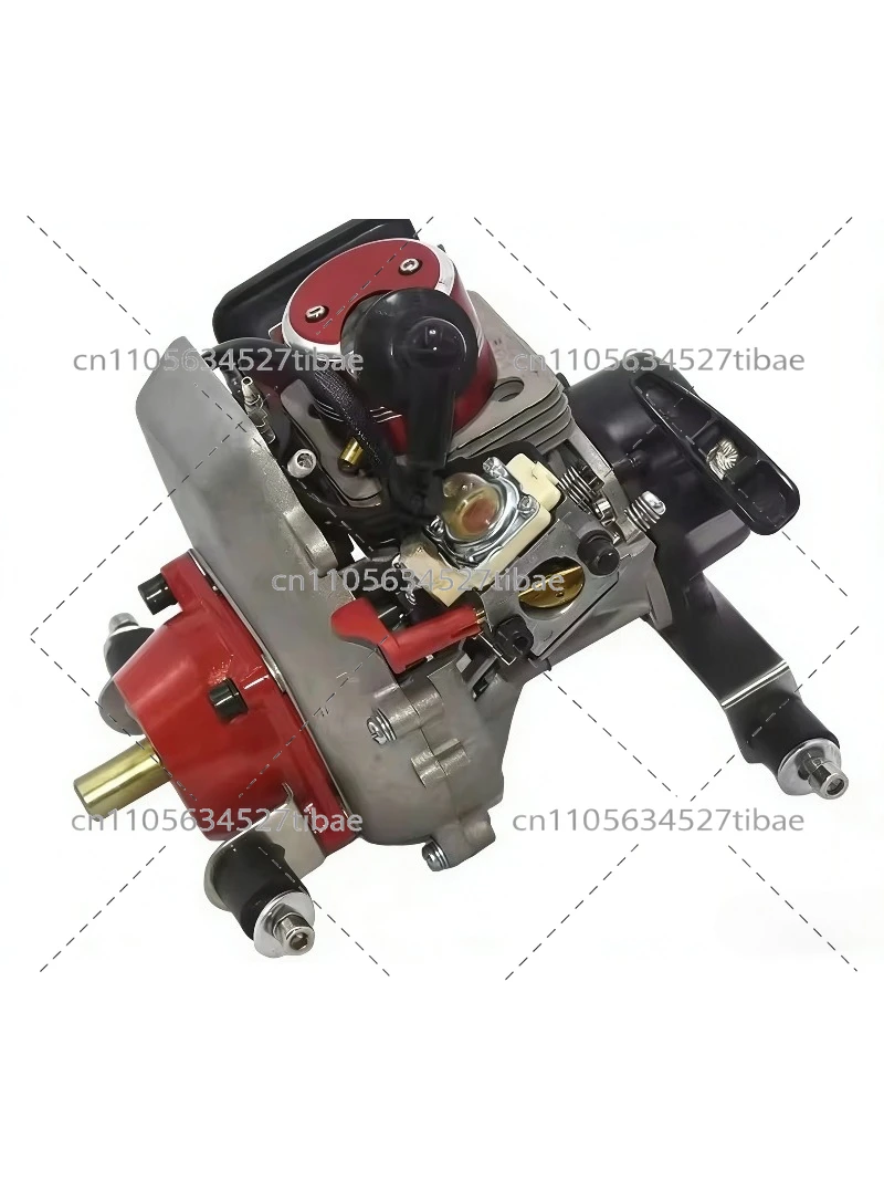 26cc RC Ship Model Oil Engine, Water-Cooled Single-Cylinder Two-Stroke Pull Start, High Performance Remote Control Racing Engine