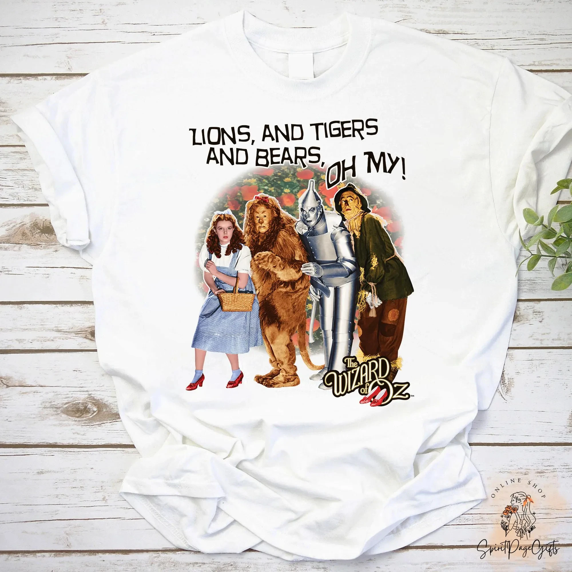 Lion, Tiger and Bear: The Wizard of Oz Men's and Women's Retro T-shirts, The Wizard of Oz Shirts, Classic Movie Shirts