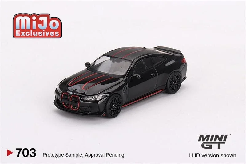 

** Предзаказ ** MINI GT Mijo Exclusives 1:64 M4 CSL Black Sapphire LHD литая модель автомобиля
