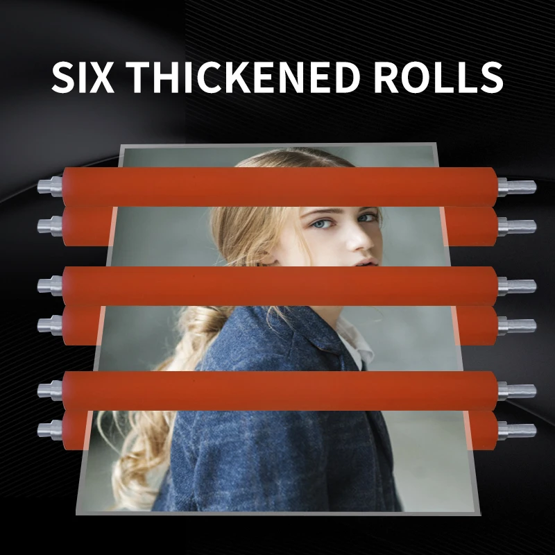 Factory Photo Laminating Machine Automatic LM-3306T Lcd 6 Rolls A3 A4 Paper Photo Cold And Hot Laminator