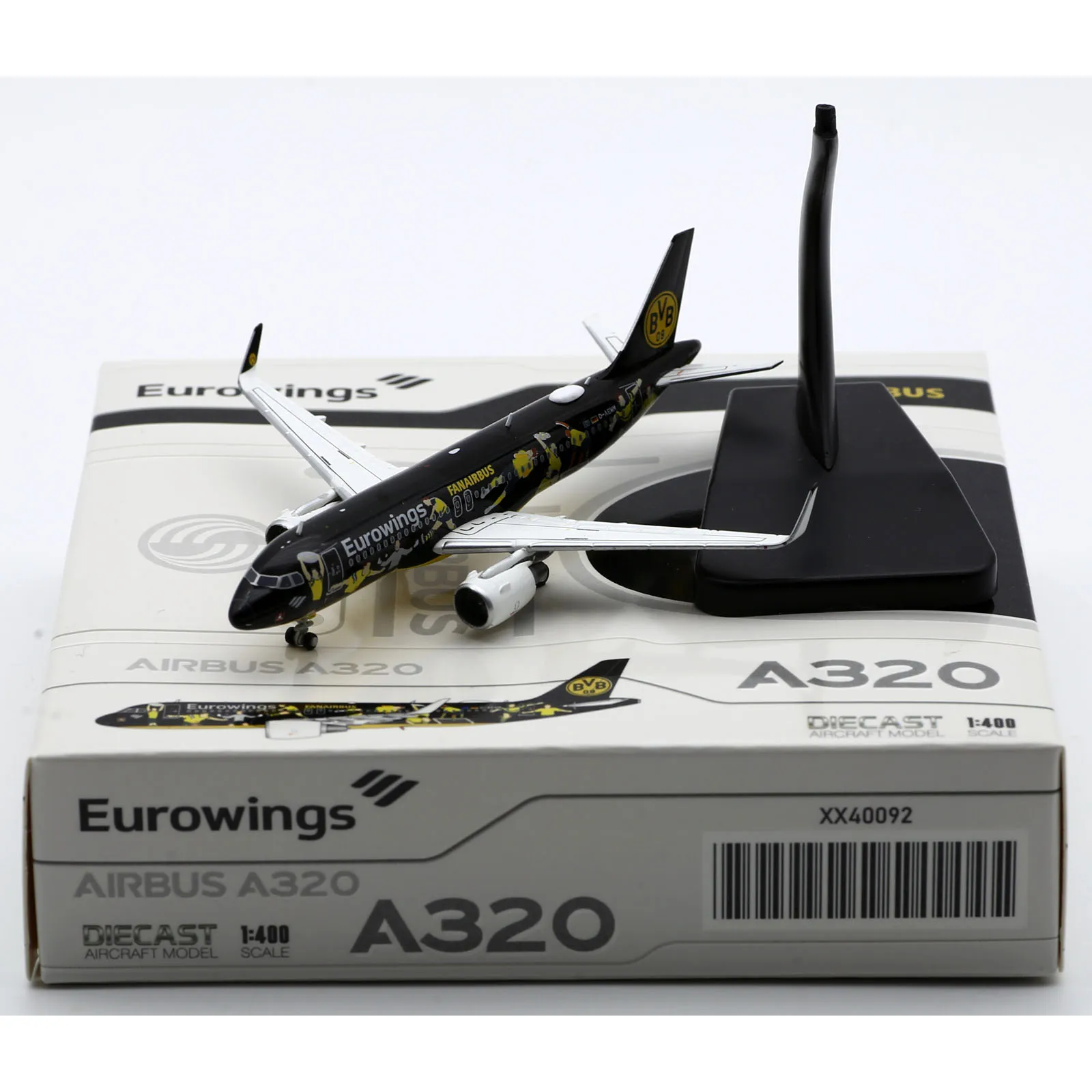 

XX40092 Alloy Collectible Plane Gift JC Wings 1:400 Eurowings Airlines Airbus A320 Diecast Aircraft Jet Model D-AEWM With Stand