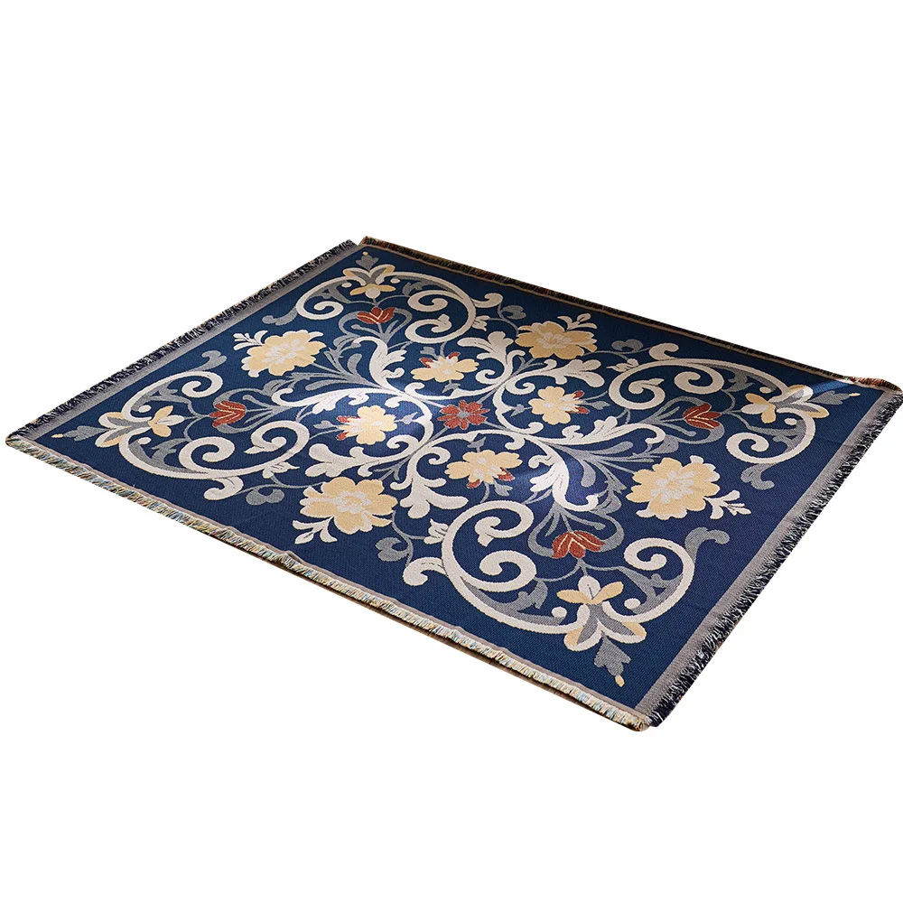 

YJQ carpet living room bedroom floor mat cotton yarn blanket holiday prayer blanket worship mat