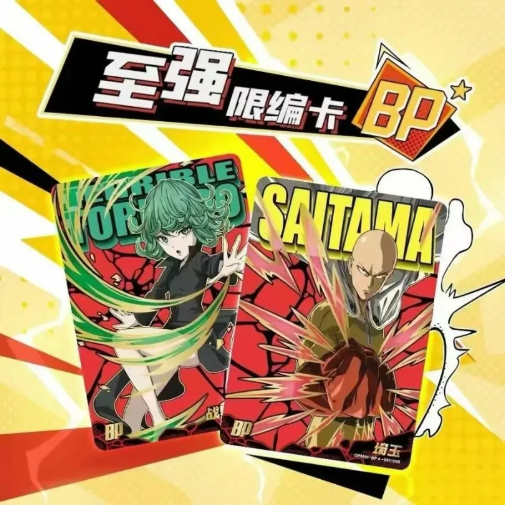 KAYOU Official Authentic One Punch Man Hero Collection Embossed Holo Foil Trading Card Rare BP Saitama Tatsumaki Anime Hobby Box