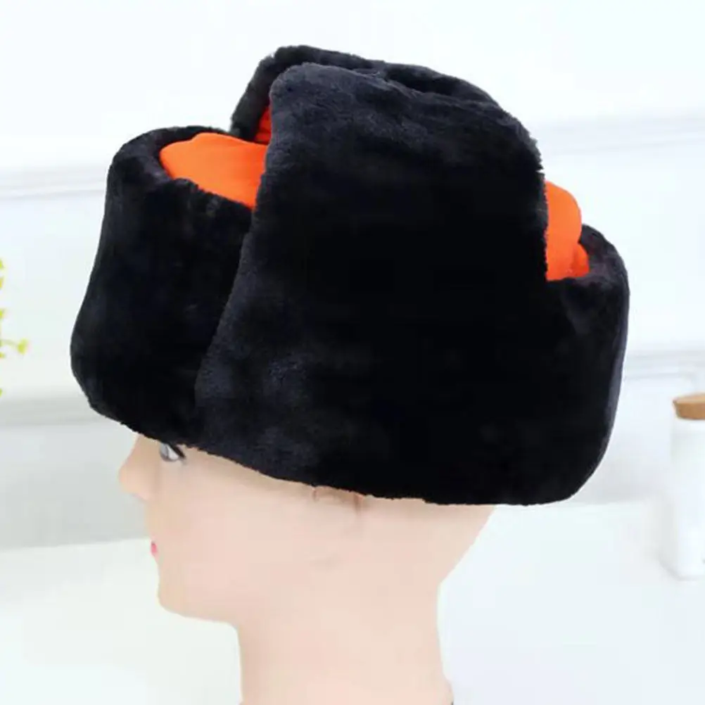 Winter Thickened Reflective Sanitation Worker Hat Ear Guard Safety Cloth Cap Outdoor Anti-Cold Worker Dust-Proof Winter Hat