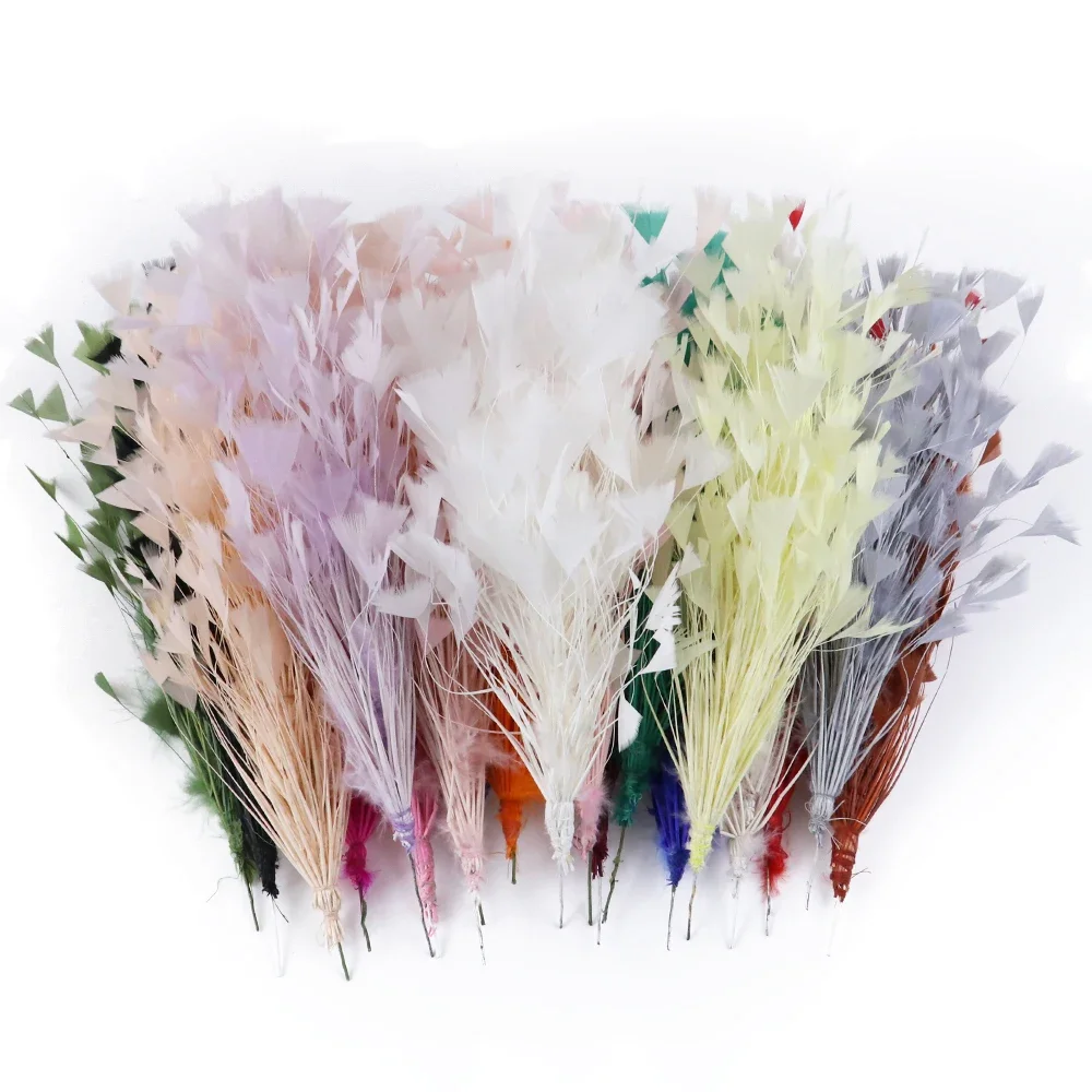 Wholesale Fascinator Turkey Feathers Flower 25-30 CM/10-12 Inches DIY Home Party Headdress Decoration Feathers for Crafts Plumes