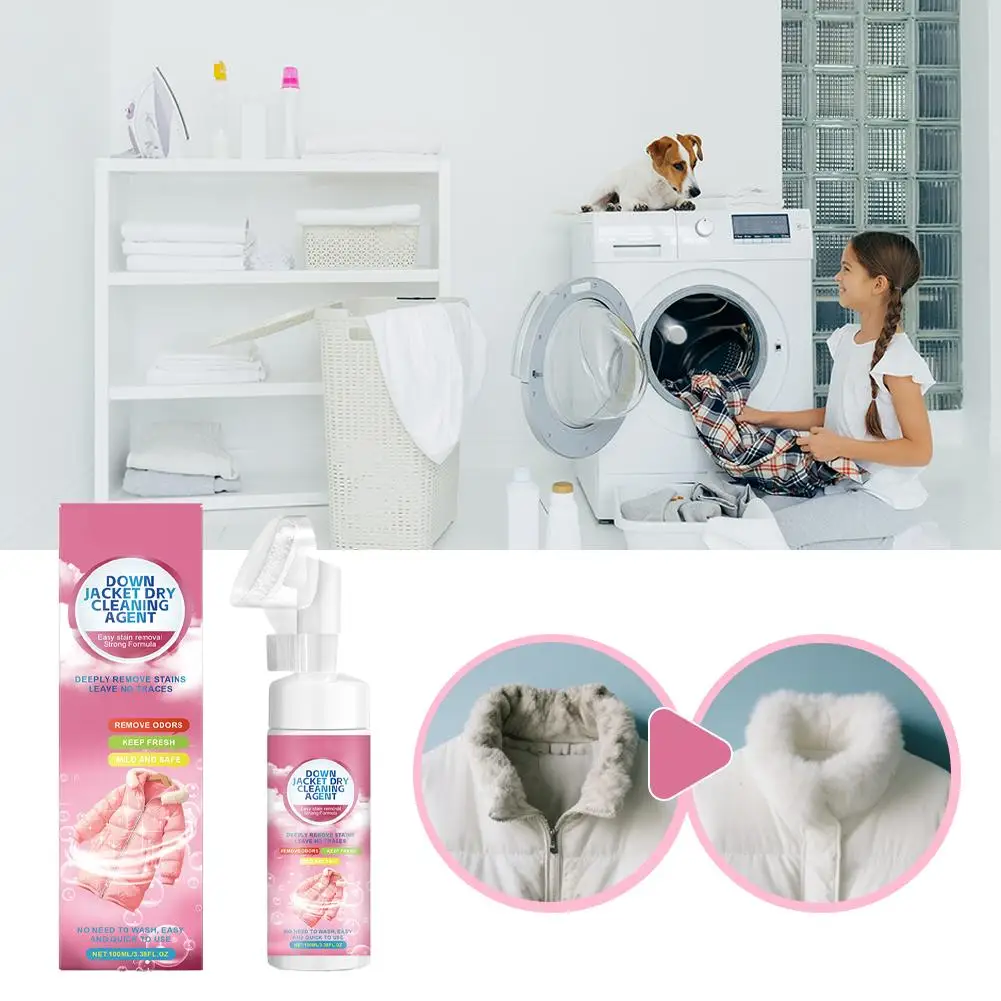 

Powerful Dry Cleaning Agent For Easily Removing Stubborn Stains From Down Jackets Keep Fresher For Longer Winter Cleaning Tool