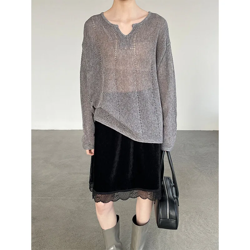 2026 New Women Spring Cotton T Shirts Women O-Neck Long Sleeve Black Color Tees Tops For Women Casual Clothes