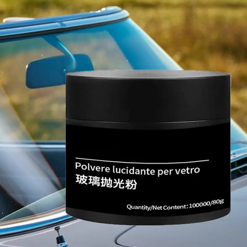 Windshield Polishing Powder Windshield Oil Film Remover Car Windshield Glass Polishing Scratch Repair Powder For Auto Care