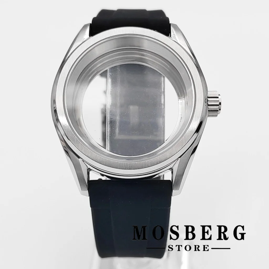 

38mm NH35 Watch Case With Strap Sapphire Glass For NH35 NH36 ETA2824 PT5000 Movement Accessory Part