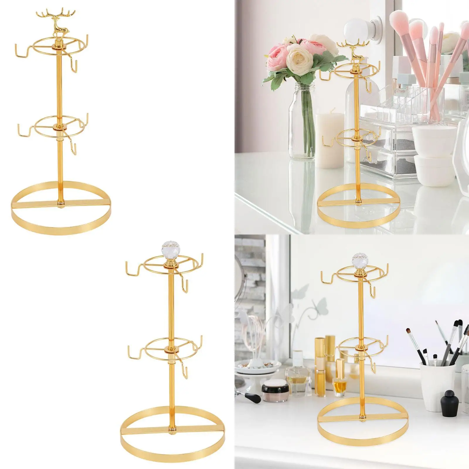 Coffee Cup Holder Cup Drying Rack 6 Hooks Metal Decor Cups Organizer for Home