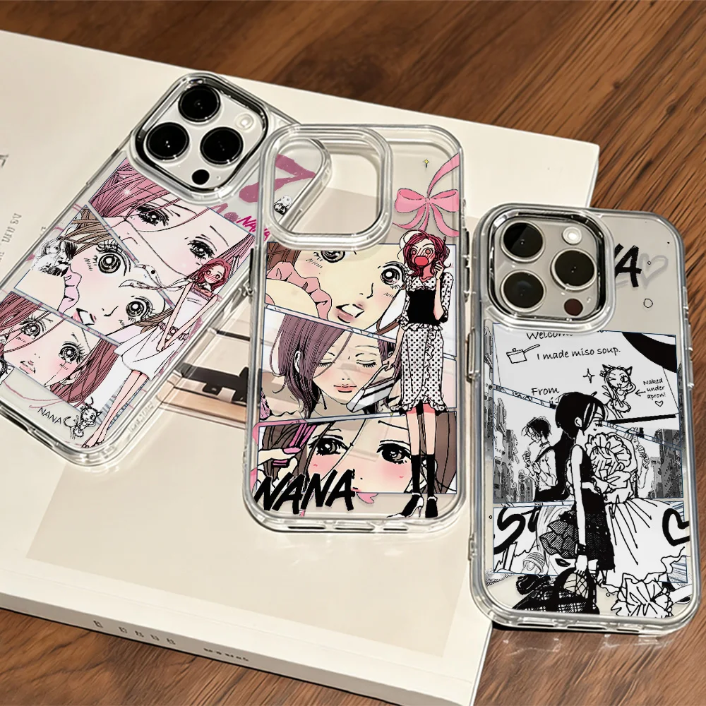 Japan Anime Nanas Oosaki Handyhülle für iPhone 17 16e 16 15 14 13 12 11 Mini Pro Max X XR XSMAX 8 7 Air Plus Transparente Schutzhülle