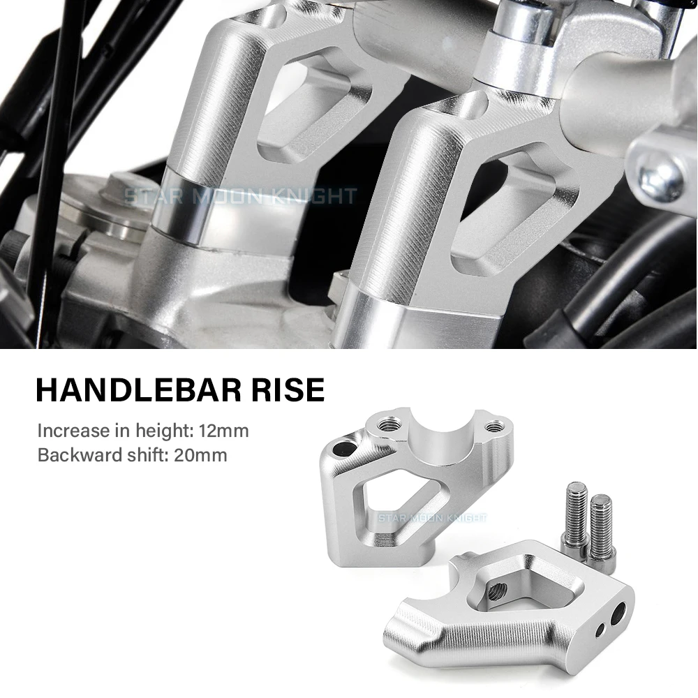 

For Tiger 900 GT PRO LOW RALLY For Tiger900 For Tiger850 850 Motorcycle Handlebar Riser Drag Handle Bar Clamp Extend Adapter