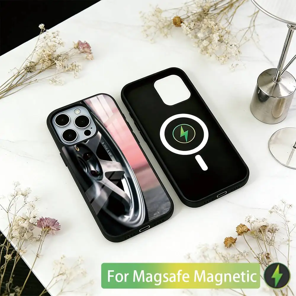 Car Wheel Bone Phone Case For iPhone17,16,15,14,13,12,11 Plus,Pro Magnetic For Magsafe Wireless Charging