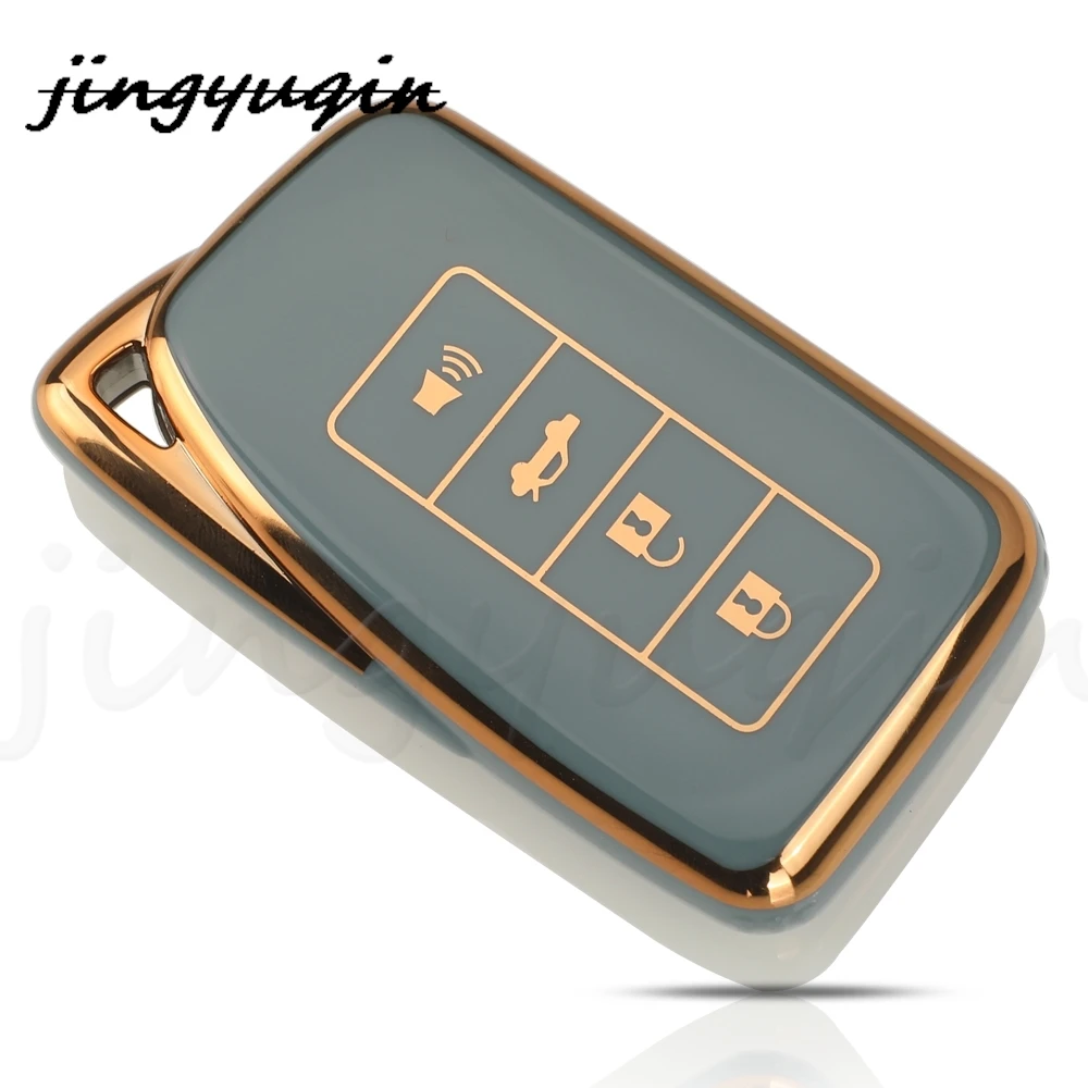 Jingyuqin TPU Auto Remote Car Key Case For Lexus RX350 NX300 Es300h Rx450h GS300 GX470 IS250 ES350 LX570 GX460 Is300h Shell Fob