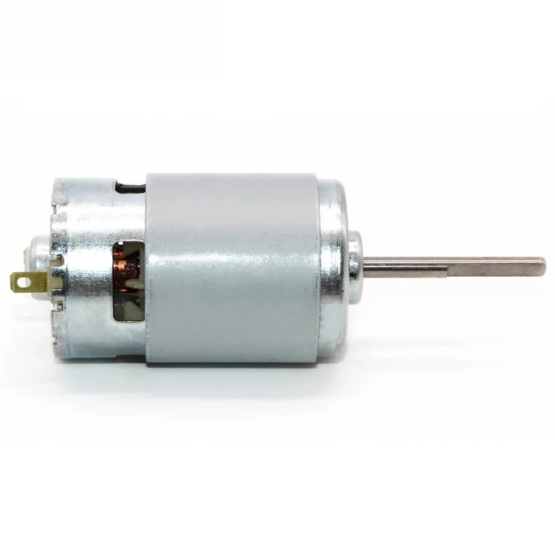 775 มอเตอร์ขยายเพลาแรงบิดขนาดใหญ่มอเตอร์พัดลม DC12V 3500rpm 24V 7000rpm micro DC มอเตอร์ขนาดเล็กอุปกรณ์เสริม ball แบริ่ง